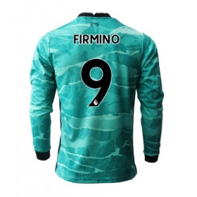 Jalkapallo Pelipaidat Liverpool Roberto Firmino 9 Vieraspaita 2020-2021 Pitkähihainen